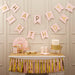 Happy Birthday Flag Bunting - Gold/Pink The Ultimate Balloon And Party Shop Cheltenham & Gloucester Balloons & Fancy Dress 