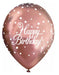Happy Birthday Latex Balloons (6pk) - Metallic Rose Gold The Ultimate Balloon And Party Shop Cheltenham & Gloucester Balloons & Fancy Dress 