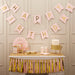 Happy Birthday Letter Bunting - Pastel Pink The Ultimate Balloon And Party Shop Cheltenham & Gloucester Balloons & Fancy Dress 