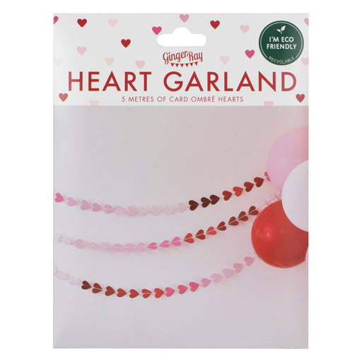 Heart Ombre Heart Garland The Ultimate Balloon And Party Shop Cheltenham & Gloucester Balloons & Fancy Dress 