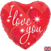 I Love You Heart Shaped Foil Balloon - Sparkle The Ultimate Balloon And Party Shop Cheltenham & Gloucester Balloons & Fancy Dress 