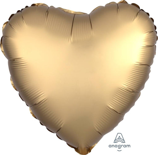 Heart Shaped Foil Balloon - Satin Gold