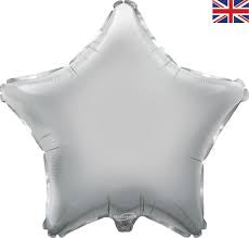19" Foil Star Balloon - Silver