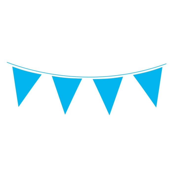 Waterproof Bunting - Light Blue (10m)