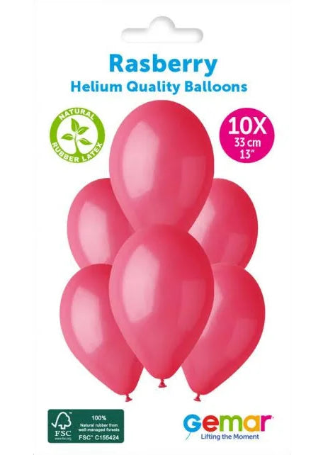 Latex Plain Balloons - Rasberry (10pk) The Ultimate Balloon And Party Shop Cheltenham & Gloucester Balloons & Fancy Dress 