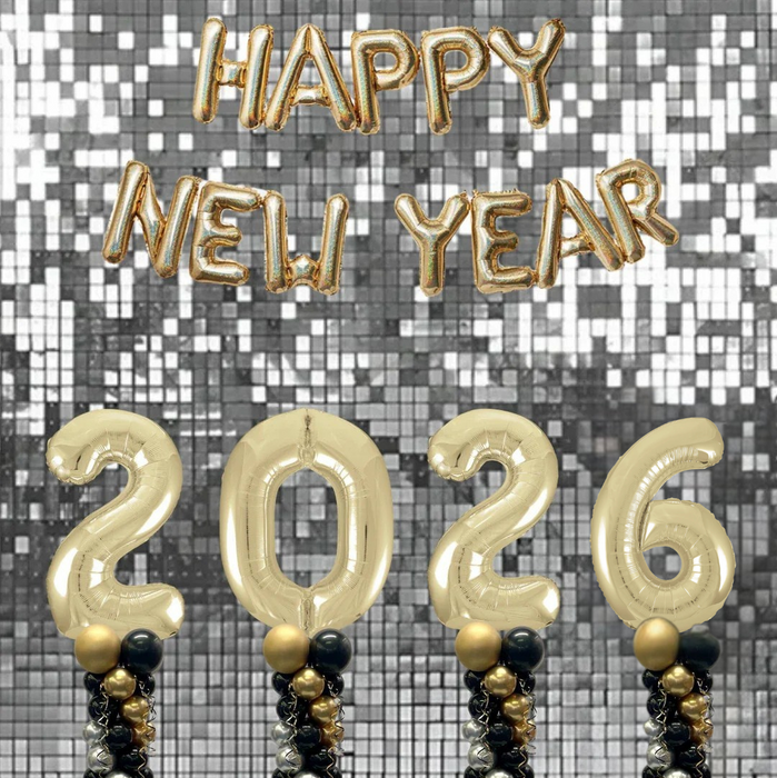 NYE Large Number Balloon Towers - 2025 The Ultimate Balloon And Party Shop Cheltenham & Gloucester Balloons & Fancy Dress 