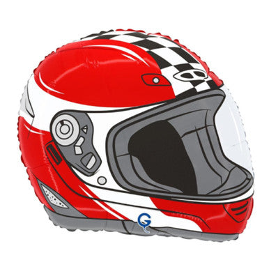 15” Motorbike Helmet Balloon - Red The Ultimate Balloon And Party Shop Cheltenham & Gloucester Balloons & Fancy Dress 