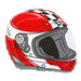 15” Motorbike Helmet Balloon - Red The Ultimate Balloon And Party Shop Cheltenham & Gloucester Balloons & Fancy Dress 