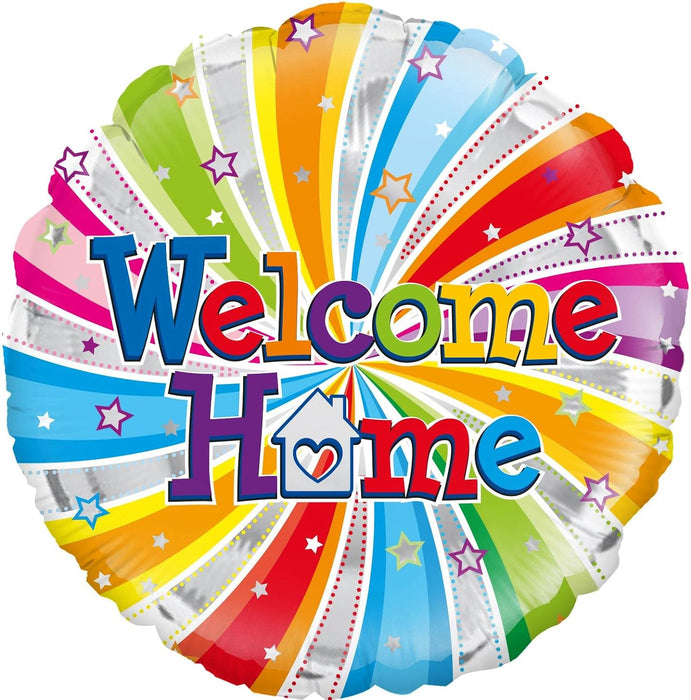 18" Foil Welcome Home Bright Balloon