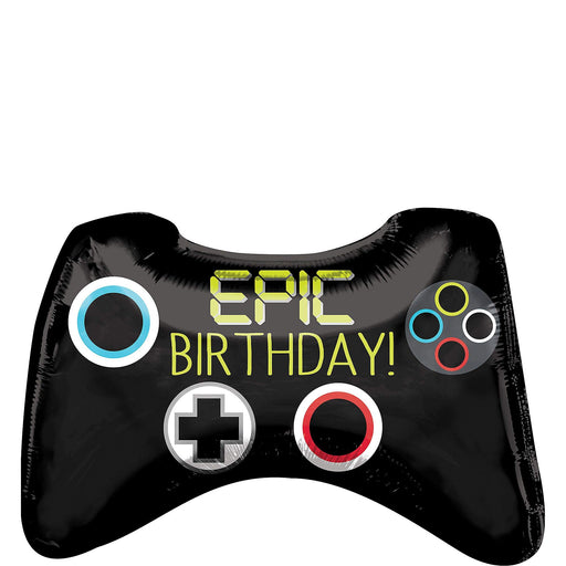 Supershape Game Controller Epic Birthday Balloon