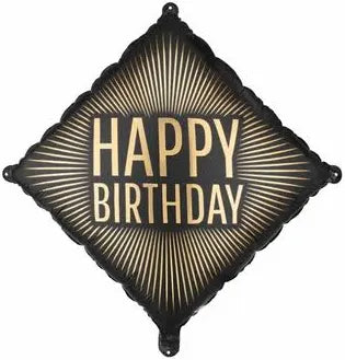 18" Foil Age 70 Balloon - Black/Gold Diamond The Ultimate Balloon And Party Shop Cheltenham & Gloucester Balloons & Fancy Dress 