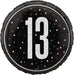 18" Foil Age 13 Balloon - Black/Silver Glitz The Ultimate Balloon And Party Shop Cheltenham & Gloucester Balloons & Fancy Dress 
