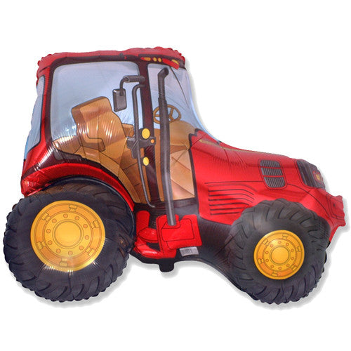 30” Tractor Supershape Balloon - Red The Ultimate Balloon And Party Shop Cheltenham & Gloucester Balloons & Fancy Dress 