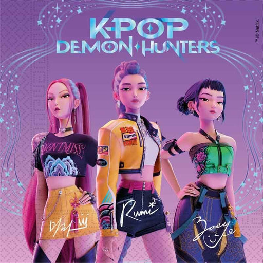 K-Pop Napkins - (20pk) The Ultimate Balloon And Party Shop Cheltenham & Gloucester Balloons & Fancy Dress 