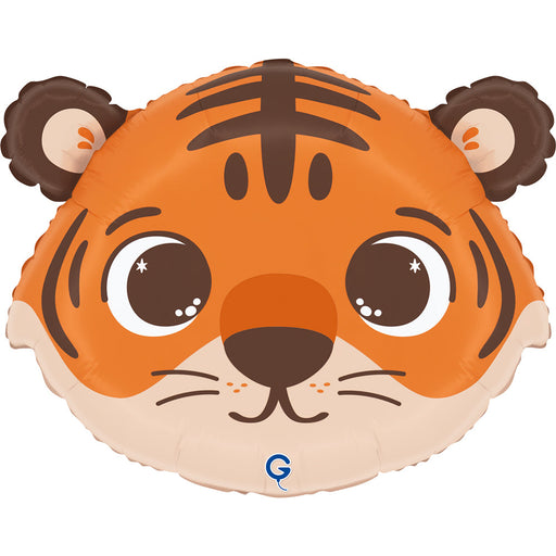 18” Cute Animal Head Balloon - Tiger The Ultimate Balloon And Party Shop Cheltenham & Gloucester Balloons & Fancy Dress 