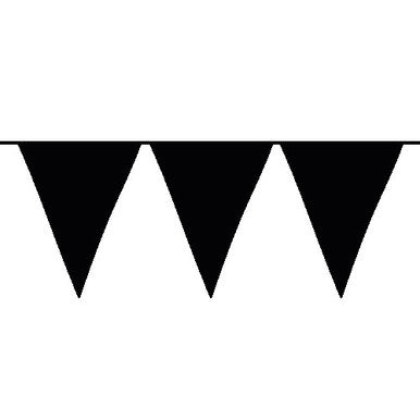 Plastic Bunting - Black (10m) The Ultimate Balloon And Party Shop Cheltenham & Gloucester Balloons & Fancy Dress 