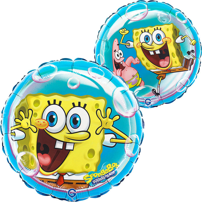 SpongeBob Double Sided Printed Balloon The Ultimate Balloon And Party Shop Cheltenham & Gloucester Balloons & Fancy Dress 