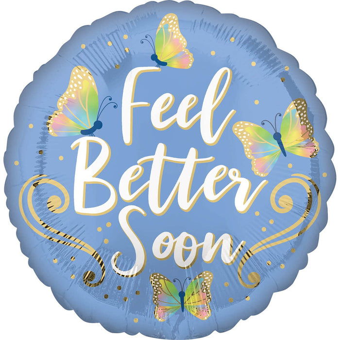 18" Foil Feel Better Soon Balloon The Ultimate Balloon And Party Shop Cheltenham & Gloucester Balloons & Fancy Dress 