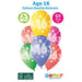 Age 16 Bright Birthday Balloons (6pk) The Ultimate Balloon And Party Shop Cheltenham & Gloucester Balloons & Fancy Dress 