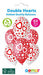 Red /White Heart Printed Latex Balloons (6pk) The Ultimate Balloon And Party Shop Cheltenham & Gloucester Balloons & Fancy Dress 
