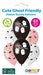 Cute Ghost Asst Halloween Balloons (6pk) The Ultimate Balloon And Party Shop Cheltenham & Gloucester Balloons & Fancy Dress 