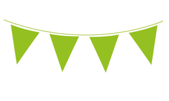Plastic Bunting - Green The Ultimate Balloon And Party Shop Cheltenham & Gloucester Balloons & Fancy Dress 