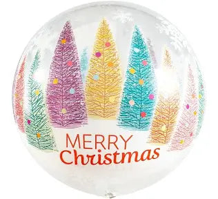 Deco Bubble Balloon -  Merry Christmas Trees The Ultimate Balloon And Party Shop Cheltenham & Gloucester Balloons & Fancy Dress 