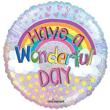 18" Foil Have a Wonderful Day Balloon The Ultimate Balloon And Party Shop Cheltenham & Gloucester Balloons & Fancy Dress 