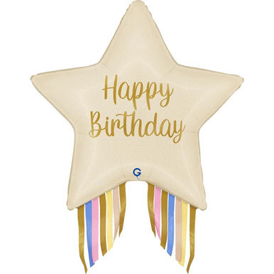 Supershape Star Birthday Foil Balloon The Ultimate Balloon And Party Shop Cheltenham & Gloucester Balloons & Fancy Dress 
