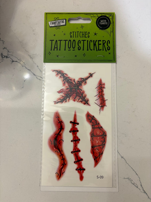 Halloween Fake Stitch Tattoos The Ultimate Balloon And Party Shop Cheltenham & Gloucester Balloons & Fancy Dress 