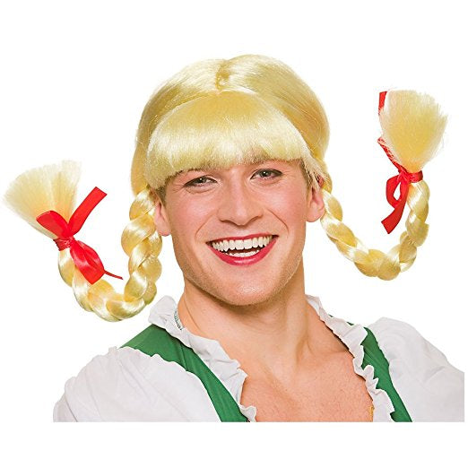 Oktoberfest Beer Girl Wig- Mens