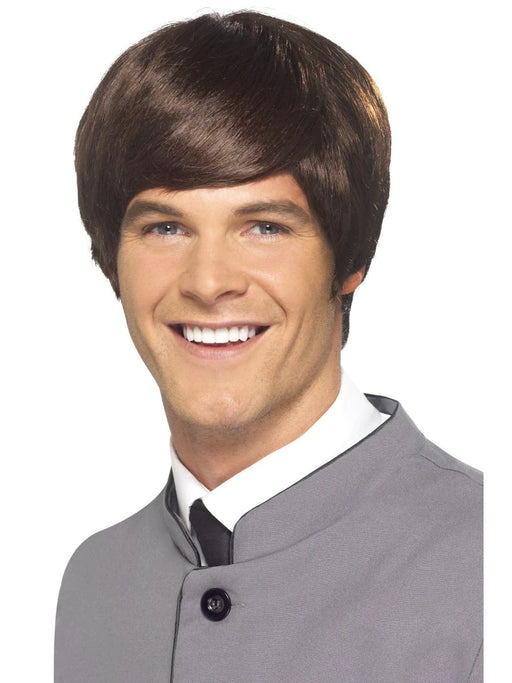 60's Male Mod Wig - Brown