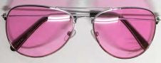 Pink Aviator Style Sunglasses