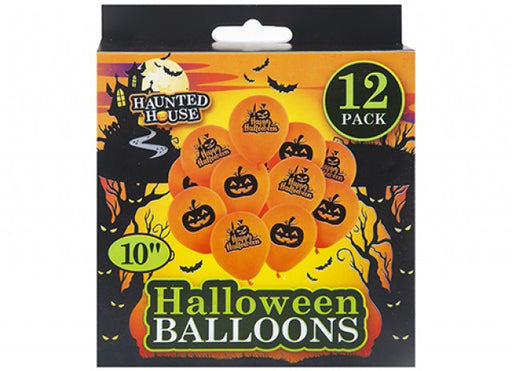Halloween Orange  Printed Balloons (12pk)