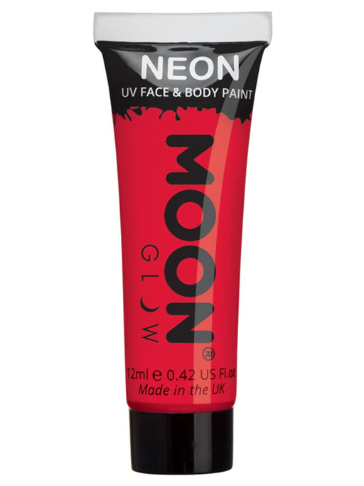 Neon UV Face & Body Paint - Red