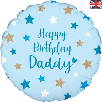 18" Foil Happy Birthday - Happy Birthday Daddy