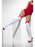 Opaque Hold-Ups - White With RedBows