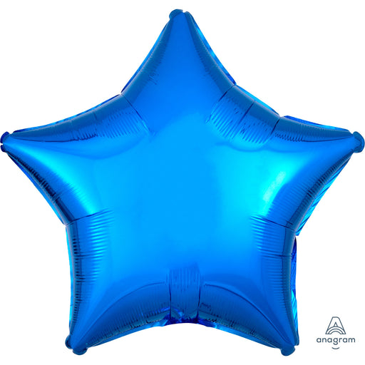 18" Foil Star Balloon - Metallic Blue
