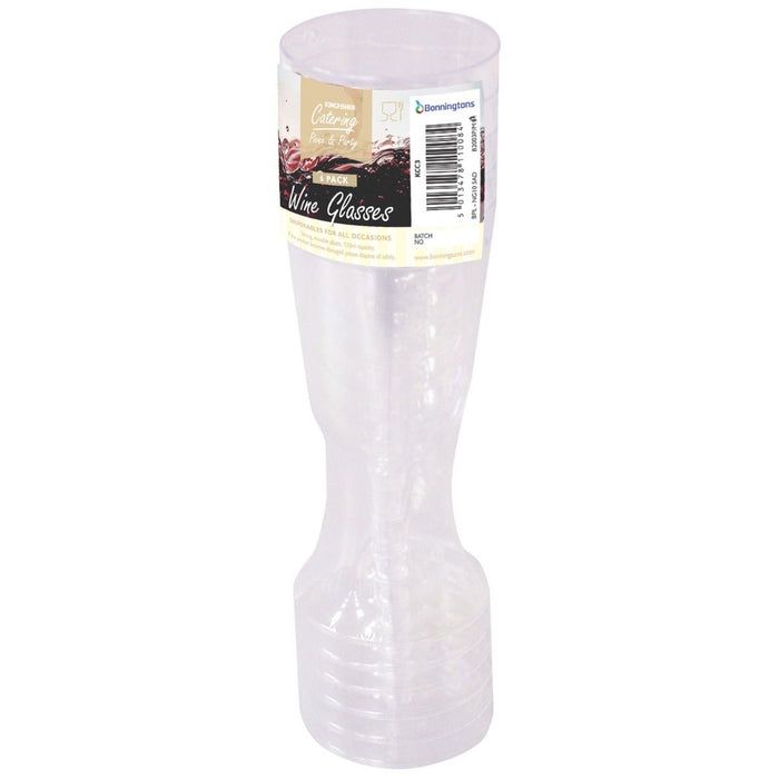 Plastic Wine Glasses (5pk)