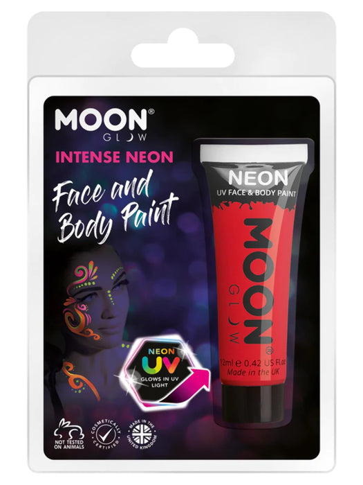 Moon Glow Neon Face Gel - Red