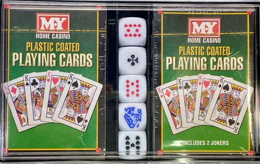 Playing Cards With Poker Dice Set