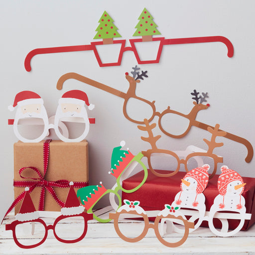 Novelty Paper Christmas Glasses