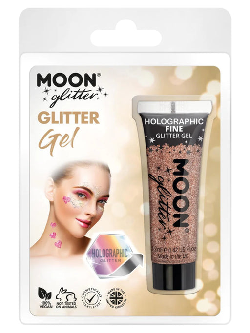 Moon Glitter Face & Body Gel - Rose Gold