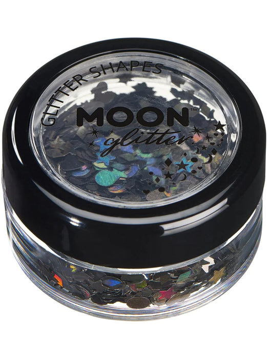 Cosmetic Chunky Glitter Pot - Black