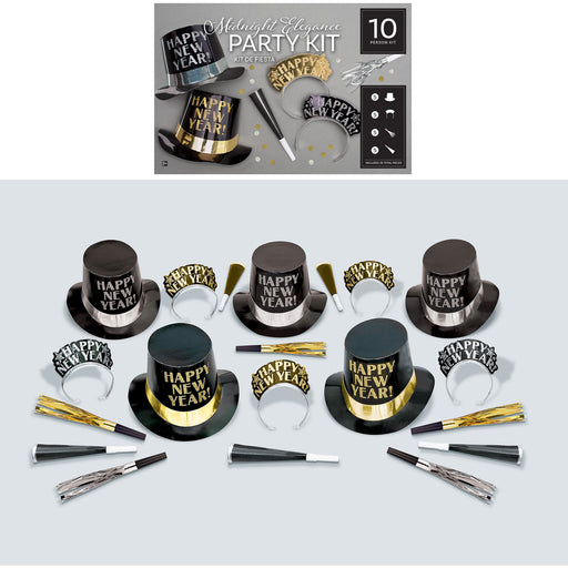 New Years Party Kit - Midnight Elegance (10persons)