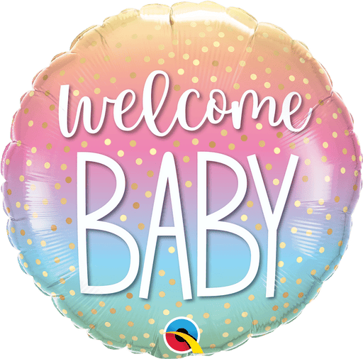 18" Foil Welcome Baby Balloon - Ombre