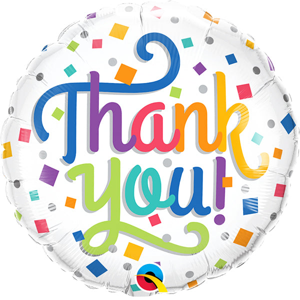 18" Foil Thank You Balloon - Bright