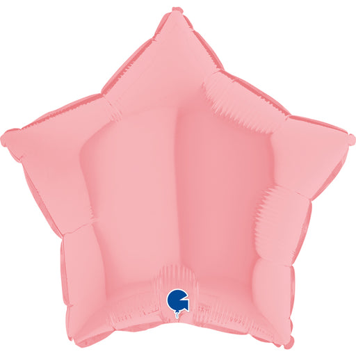 18" Foil Star Balloon - Matte Pink