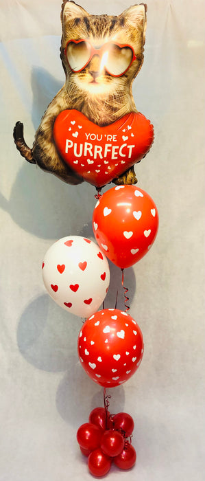 Valentine’s Purrrfect Balloon Display