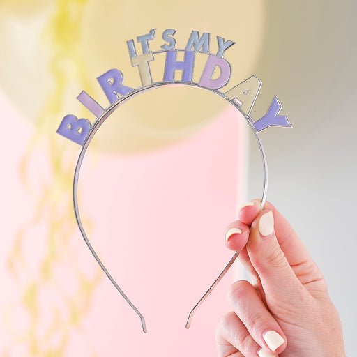Birthday Headband - It’s My Birthday (Pastel)